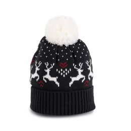 Christmas beanie with reindeer design