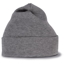 Gorro em malha com dobra