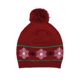 Beanie with Christmas patterns