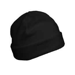 Recycled microfleece beanie with turn-up