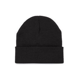 Recycled beanie with knitted turn-up