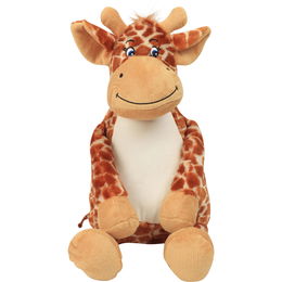 Peluche zippée Girafe