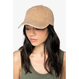 Eco-friendly unisex washed effect cap