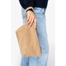 Eco-friendly corduroy pouch