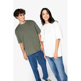 Eco-friendly  unisex oversize French Terry t-shirt