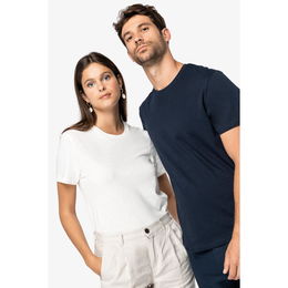 Eco-friendly unisex organic cotton and linen t-shirt