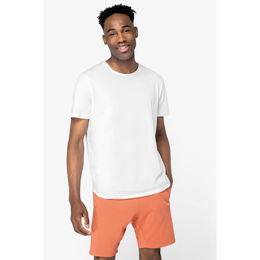 Eco-friendly men’s  curved bottom t-shirt