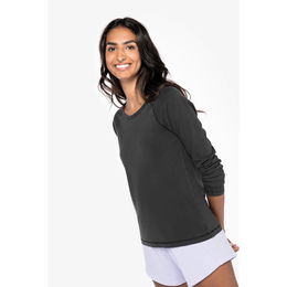 T-shirt écoresponsable raglan manches longues femme