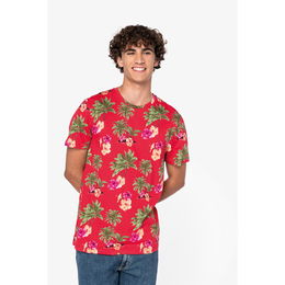 T-shirt écoresponsable imprimé tropical homme