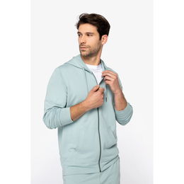 Sweat-shirt écoresponsable zippé à capuche en modal homme