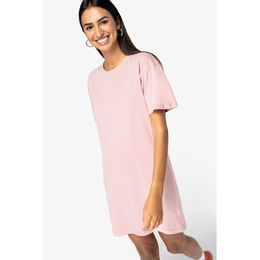 Eco-friendly ladies’ washed effect t-shirt dress