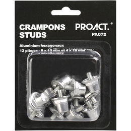 Box of 12 hexagonal aluminium studs