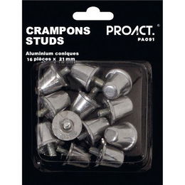 PACK of 16 conical aluminium studs