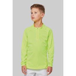 Long sleeve sports top ¼ child zip