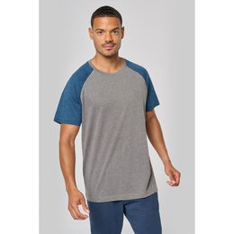 Adult Triblend two-tone sports short-sleeved t-shirt