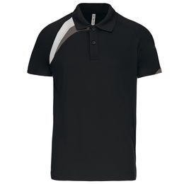 Adults' short-sleeved sports polo shirt