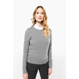 Pull Supima® col rond  femme