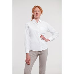 Ladies' Long-Sleeved Polycotton Poplin Shirt