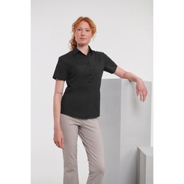 Ladies' Short-Sleeved Polycotton Poplin Shirt