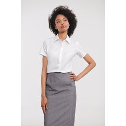 Ladies' Short-Sleeved Herringbone Shirt