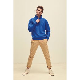 Sweat-shirt col zippé Premium (62-032-0)