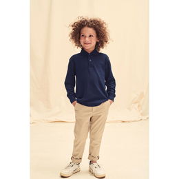 65/35 Kids' long-sleeved polo shirt