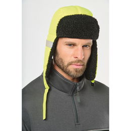 Padded cap with ear flaps