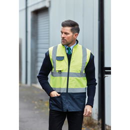 Hi-vis padded bodywarmer