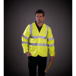 Long-sleeved Hi-vis vest