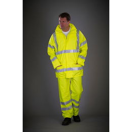 Hi-Vis Soft Flex Breathable Rain Trousers