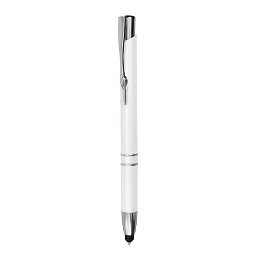 Bolígrafo en plástico, con touch y clip de metal