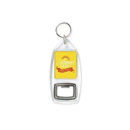 Keychain with bottle opener CR-AB, acrylic