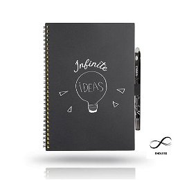Infinite note book A5 with ball pen and cleaning cloth