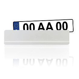 License plate holder - White