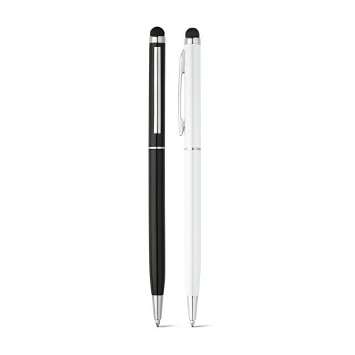 Ball pen with touch tip in aluminium
