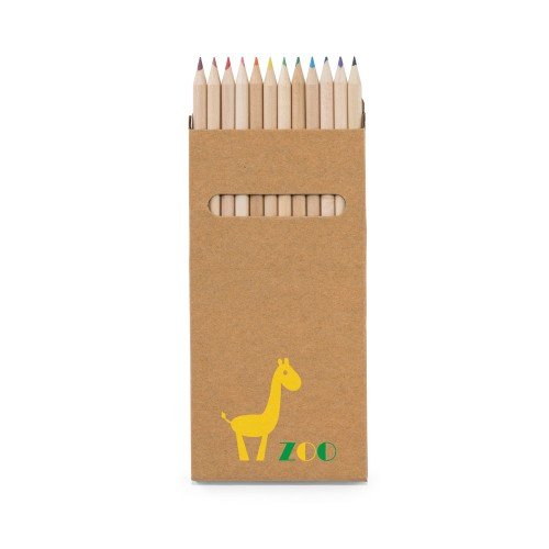 Pencil box with 12 coloured pencils