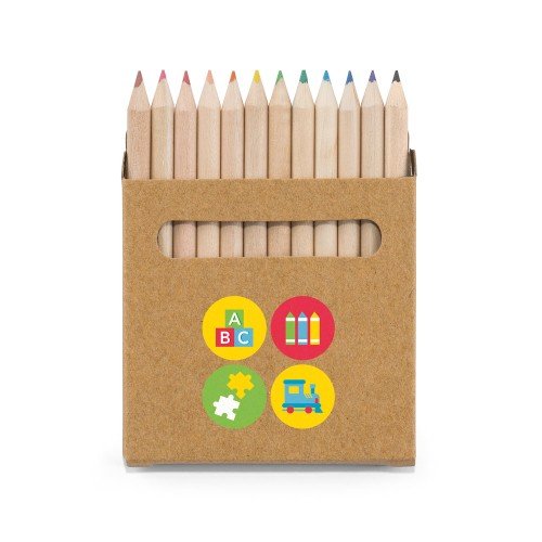 Caixa com 12 lápis de cor