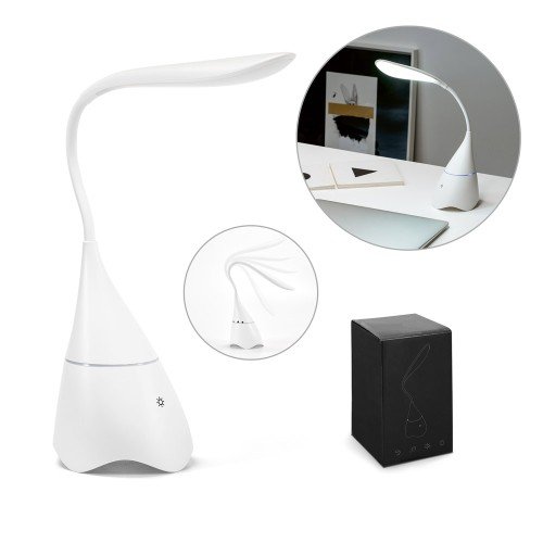 Desk lamp with speaker