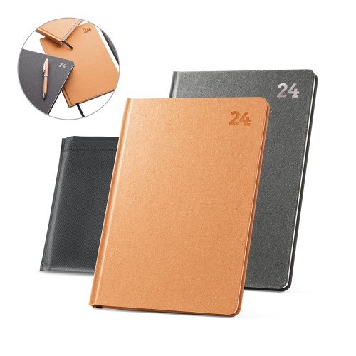 Recycled leather diary