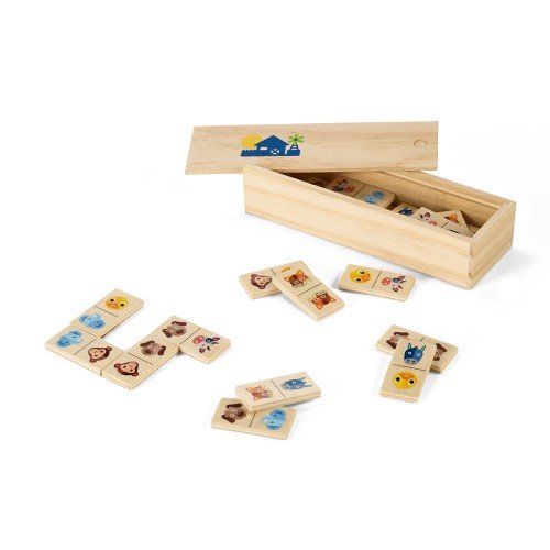 Wooden domino game