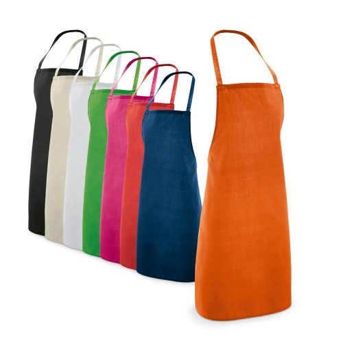 Apron in cotton and polyester