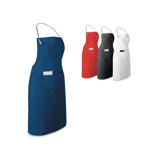 Apron in cotton and polyester