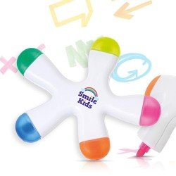 Plastic highlighter, with 5 colours