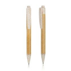 Bolígrafo en papel y fibra de trigo