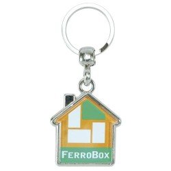 House key ring MY-D, 2 sides, metal
