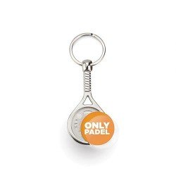 Paddle racquet key ring MPD, 1 side, metal