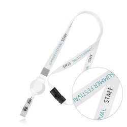 Lanyard with extendible badge holder