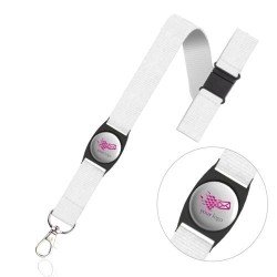 Lanyard in polyester with safety catch, for epoxy