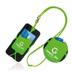 Silicone lanyard, with card holder