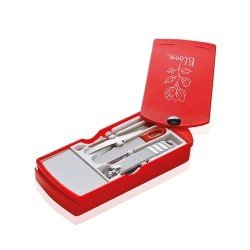 Manicure set with 4 accessories and mirror